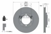Bremsscheibe Vorderachse TEXTAR 92130700