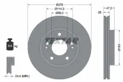 Bremsscheibe Vorderachse TEXTAR 92131000