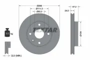 Bremsscheibe Vorderachse TEXTAR 92133500