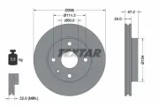 Bremsscheibe Vorderachse TEXTAR 92133500