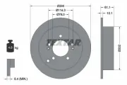 Bremsscheibe TEXTAR 92134003