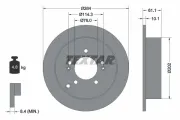 Bremsscheibe Hinterachse TEXTAR 92134003