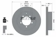 Bremsscheibe Hinterachse TEXTAR 92134700