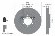 Bremsscheibe Vorderachse TEXTAR 92136503