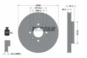 Bremsscheibe Vorderachse TEXTAR 92136600