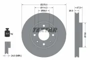 Bremsscheibe Vorderachse TEXTAR 92136700