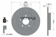 Bremsscheibe Hinterachse TEXTAR 92137003