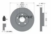 Bremsscheibe Vorderachse TEXTAR 92139703