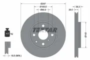 Bremsscheibe Vorderachse TEXTAR 92141903