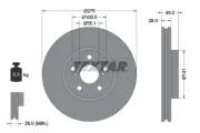 Bremsscheibe Vorderachse TEXTAR 92142003