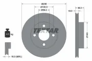 Bremsscheibe TEXTAR 92144300