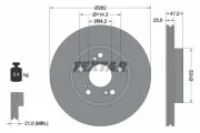 Bremsscheibe Vorderachse TEXTAR 92144403