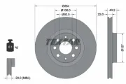 Bremsscheibe Vorderachse TEXTAR 92145803