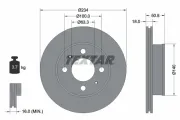 Bremsscheibe Vorderachse TEXTAR 92146803