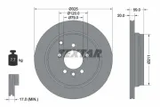 Bremsscheibe Hinterachse TEXTAR 92147603