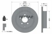 Bremsscheibe Hinterachse TEXTAR 92149303
