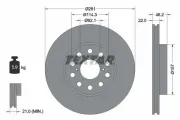 Bremsscheibe Hinterachse TEXTAR 92149600