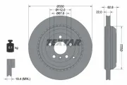 Bremsscheibe Hinterachse TEXTAR 92150903