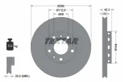 Bremsscheibe Hinterachse TEXTAR 92152203