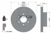 Bremsscheibe TEXTAR 92155900