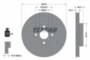 Bremsscheibe Vorderachse TEXTAR 92156200