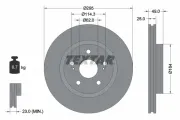 Bremsscheibe Vorderachse TEXTAR 92156503