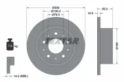 Bremsscheibe Hinterachse TEXTAR 92157600