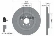 Bremsscheibe Hinterachse TEXTAR 92160303