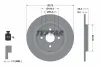 Bremsscheibe Hinterachse TEXTAR 92161903