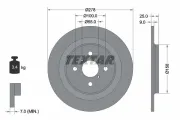 Bremsscheibe Hinterachse TEXTAR 92161903