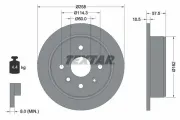 Bremsscheibe Hinterachse TEXTAR 92163000