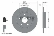 Bremsscheibe TEXTAR 92164003