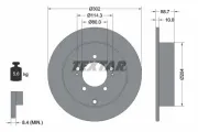 Bremsscheibe TEXTAR 92167003