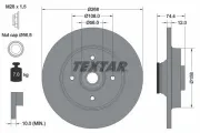 Bremsscheibe TEXTAR 92168703