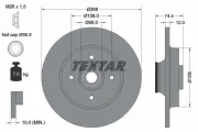 Bremsscheibe Hinterachse TEXTAR 92168703