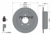 Bremsscheibe Hinterachse TEXTAR 92169403