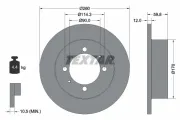 Bremsscheibe Hinterachse TEXTAR 92169603