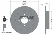 Bremsscheibe Hinterachse TEXTAR 92171203