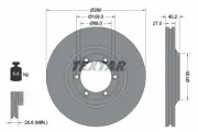 Bremsscheibe Vorderachse TEXTAR 92174803