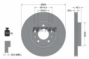 Bremsscheibe TEXTAR 92175603