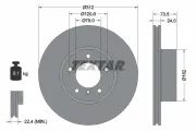Bremsscheibe Vorderachse TEXTAR 92176105