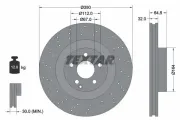 Bremsscheibe Vorderachse TEXTAR 92176405