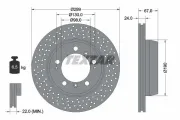 Bremsscheibe TEXTAR 92176705