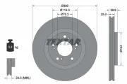 Bremsscheibe Vorderachse TEXTAR 92177803