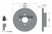Bremsscheibe Vorderachse TEXTAR 92179103