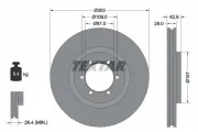 Bremsscheibe Vorderachse TEXTAR 92180003