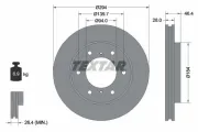 Bremsscheibe Vorderachse TEXTAR 92180205