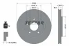 Bremsscheibe Vorderachse TEXTAR 92181503