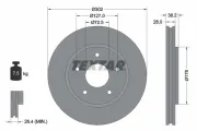 Bremsscheibe Vorderachse TEXTAR 92181503