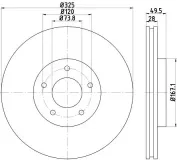 Bremsscheibe Vorderachse TEXTAR 92184903